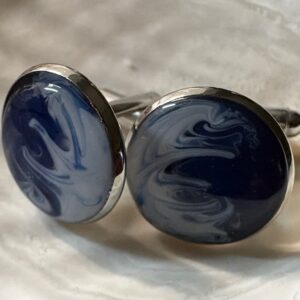 Coastal Blues Resin Cufflinks
