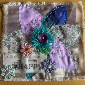 Happy!  Slow Stitch Kit