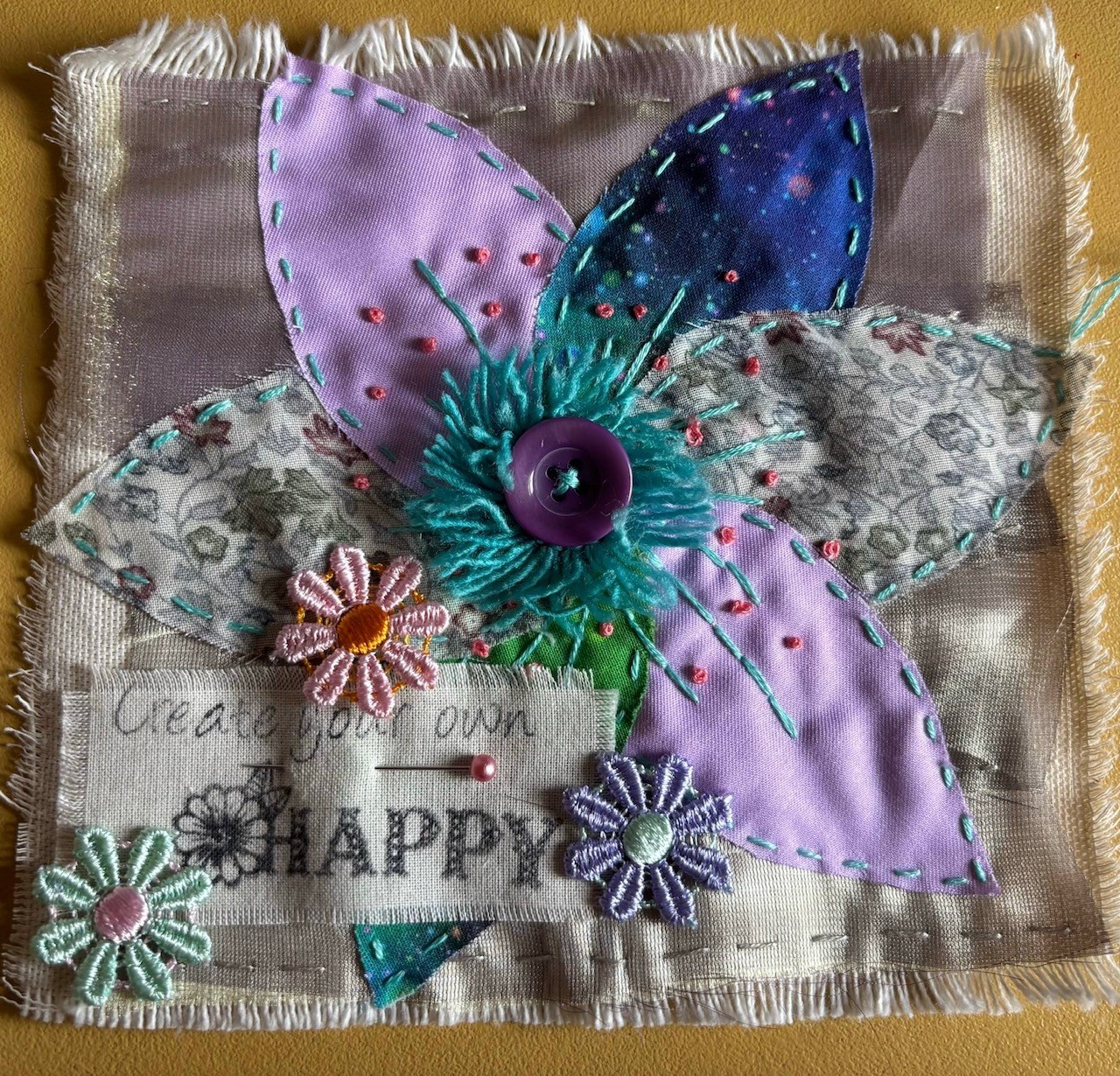 Happy! Slow Stitch Kit