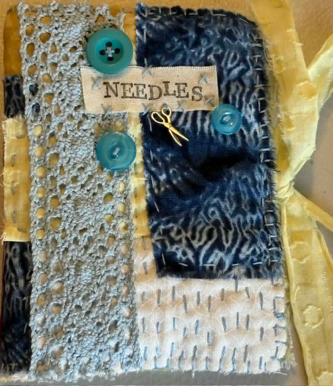 Coastal Blues Vintage Needlecase Stitch Kit