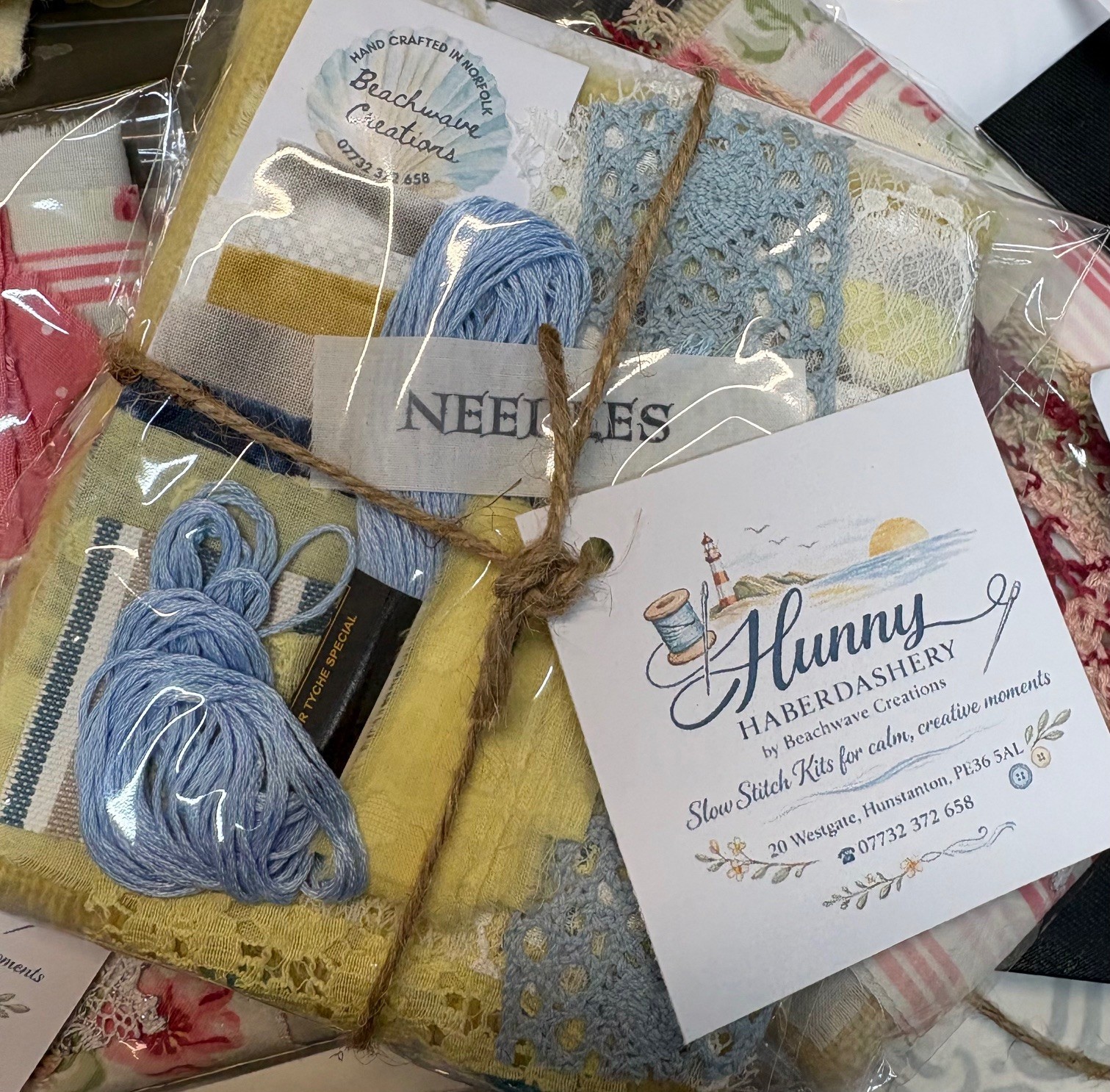 Coastal Blues Vintage Needlecase Stitch Kit - Image 3