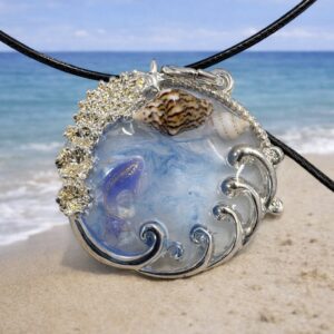 Washed Ashore Resin Pendant